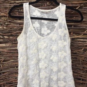 Lucky Brand sheer sleeveless top